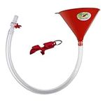 Beer Bong Funnel with Valve - Extra Long 2.5 feet (30 inch) Kink Free Tube & Leakproof Easy Valve - Bonus Shotgun Keychain Tool Bottle Opener - Premium Funnel for Beer Drinking Games, College Parties