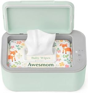 Baby Wipe Warmer, 3-Level Temperature Control, Quiet and Even Heating, Large Capacity for Diaper Changes – Green
