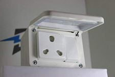 C&S 12 Module Waterproof Shock Protecting Gang Box with 4 6A Socket and 4 6 Ampere Switch for Roof Top and Garden Lighting