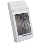 Digital Max Min Greenhouse Thermometer - Max Min Thermometer to Monitor Maximum and Minimum Temperatures, Wall Mounted Greenhouse Accessories for Indoor or Outdoor