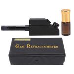 Gemstones Refractometer Gemstone ldentification Gem Refractometer Kit for Jeweler Watch, Portable Jeweler Tester Tool Gemological Gemstone