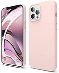 elago Liquid Silicone Case Designed for iPhone 12 Pro Max Case (6.7"), Premium Silicone, Full Body Protection : 3 Layer Shockproof Cover Case (Lovely Pink)