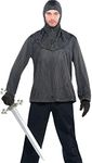 Amscan Chainmail Tunic and Cowl | Adult Size | Silver | 1 Pc