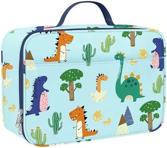 Clastyle Bolsa Termica Porta Alimentos Bebe Azul Mundo Dinosaurio, Bolsa Almuerzo Infantil Cactus Reutilizables, Bolsa Comida Niños Niña para Viaje Picnic Guarderia