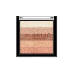 Swiss Beauty Brick Highlighter | Highly-Pigmented Powder Highlighter + Bronzer With Easy-To-Blend Formula | Shade- 4, 7G |