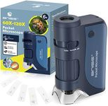 Pocket Microscope for Kids, 60X-120