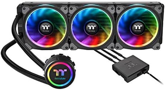 Thermaltake Floe 360mm, 16.8 Million Color Software Enabled (TT RGB Plus/Alexa/Razer Chroma), AMD (AM5/AM4)/Intel (LGA 2066/1200), AIO CPU Liquid Cooler CL-W158-PL12SW-A Black