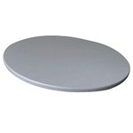 Fenteer Waterproof Non-Slip Round Tablecloth Tablecloth Washable Waterproof Dirt-resistant 120cm, Gray, 120cm Max