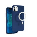 VECI Magnetic Case for iPhone 11, Compatible with MagSafe accessories, Soft Touch Silicone (iPhone 11, Navy Blue)