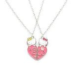 2 Pcs BFF Necklaces for 2 Colorful 