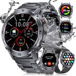 DREMAC Smart Watch for Men with Bluetooth Voice Call, 1.43" AMOLED HD Display Fitness Watch, IP68 Waterproof Watch,460 mAh/120+ Sports Modes/Health Monitoring, Android iOS Sports Watch Men