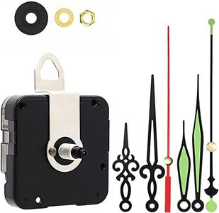 DIY Silent Quartz Non-Ticking Quiet Sweep Movement Wall Clock Motor Mechanism Battery Operated Repair Parts Replacement Kit, Included 2 Different Pairs of Hands, Replace Or Make Your Own Clock