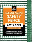 Safety Privacy Patio Fence - 4' x 100' - Garden Netting, Fencing Screen for Yard, Outdoor Snow, Dog and Pet Fence, Chicken Enclosure - Barrier Protection for Deer, Rabbit, Small Animal - Xpose Safety