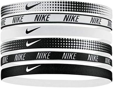 Nike Unisex Swoosh Headbands – 6 Pack White