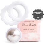 Cradle & Grace Bloom Bands, Silicone Rings for Silver Nursing Cups, Flower Comfort Rings for Silver Nipple Covers, Breastfeeding Essentials for Nursing Nipple Shield, Regular