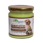 Aranyam Co-CurQmix for Dogs - Extra Virgin Cold Pressed Coconut Oil Extracted from Coconut Milk Infused with Lakadong Turmeric -160ml Nutritional Supplement