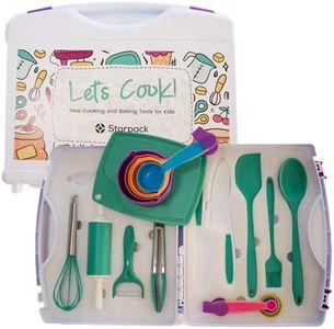 Starpack 'Let's Cook!' Real Cooking Tools for Kids, Cooking and Baking Gift Sets for Kids