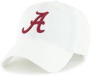 Officially Licensed Alabama University MVP White Hat Classic Adjustable Team Logo Structured Cap, Multicolor