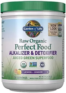 Garden of Life Vegan Green Superfood Powder - Raw Organic Perfect Whole Food Alkalizer & Detoxifier, 10.1oz (285g) Powder