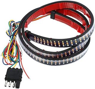 X AUTOHAUX 47 Inch Tailgate Light Bar 324 LED Light Strip Reverse Brake Turn Signals Strobe Lights for Chevy Silverado for Ford F150 F250 for Ram 1500 2500 3500 for GMC Sierra Truck RV