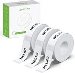 NELKO Genuine P21 Label Maker Tape, Adapted Label Print Paper, 14x40mm (0.55"x1.57"), Standard Laminated Office Labeling Tape Replacement, Multipurpose of P21, 180 Tapes/Roll, 3-Roll, White