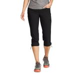 Eddie Bauer Women's Rainier Capris, Black Rainier, 16