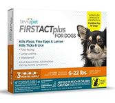 FirstAct Plus Flea Treatment for Dogs, Small Dogs 6-22 lbs, 3 Doses, Same Active Ingredients as Frontline Plus Flea and Tick Prevention for Dogs
