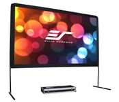 Elite Screens Yard Master Series, 180-inch Diag 16:9, Outdoor Portable Projection Screen, OMS180H