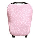 Copper Pearl Baby Car Seat Cover Canopy and Nursing Cover Multi-Use Stretchy 5 in 1 Gift "Lucy"