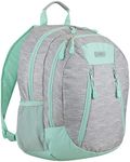 Eastsport Sport Backpack for School, Hiking, Travel, Climbing, Camping, Outdoors - Gray Chambray/Mint