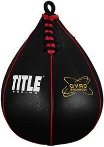 TITLE Boxing Gyro Balanced Leather Speed Bag: Speed Bag for Boxing, Speedbag, Speed Bags, Boxing Speed Bag, Title Speed Bag, Boxing Bag, Boxing Equipment, Punching Bag