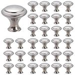 Betinyar 40 Pieces Kitchen Cabinet Knobs, Mushroom Handle with Screws, Round Cabinet Pulls, Kitchen Cupboard Drawer Knobs, Kitchen Cabinet Handles(Silver)