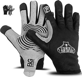 Bear Grips Weight Lifting Gloves for Men & Women | Half Finger Lifting Gloves | Full Finger Workout Gloves for Men | No Finger Exercise Gloves l Compression Weightlifting Gloves | Gym Gloves for Men