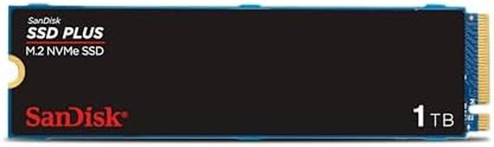 SanDisk SSD Plus 1TB, M.2 2280 PCIe Gen3 NVMe SSD, con velodidad de lectura de hasta 3200 MB/s