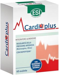 ESI - Cardioplus, Integratore Alimentare con Biancospino, per la Regolarità della Pressione Sanguigna, Clinicamente Testato, Senza Glutine e Vegan, 60 Ovalette