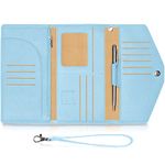 BOACAY Travel Wallet & Passport Holder - Slim Document Organizer for Women & Men - Waterproof Case for Cards, Boarding Passes, Key with Wristlet