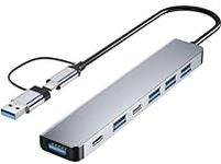 PANPEO Aluminum 7 in 1 USB C & USB 