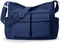 Canvas Messenger Bag for Women Men,