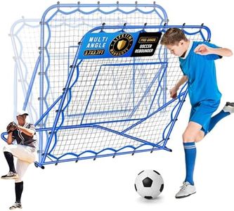 Winthai 3.7x3.7FT Soccer Rebounder Net, Quick-Switch Angle Soccer Training for Control, Passing Practice, Easy Setup Rebounder Gifts & Equipment for Kids,Teens & Adults