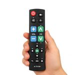 Universal Big button TV Remote for the elderly, for LG Samsung Hisense TCL Sony Panasonic Philips Sharp Toshiba Fire tv
