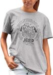 All+Every Jeep for Adventurous Souls Women's Boyfriend Fit T-Shirt Heather Grey