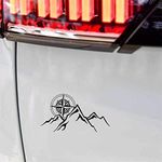 Sun Compass Mountains Fun Window Bumper Sticker Vinyl Decal 15.8CM x 8.8CM