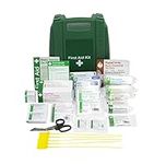 Safety First Aid Workplace First Aid Kit British Standard (Small 1-25 Persons) Wall Mountable with Inspection Tags and Extra Plasters