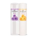 Enchanteur Alluring Perfumed Talc with Classic Notes of Roses and Exotic Irises, 250 g & Enchanteur Charming Perfumed Talc for Women, 250g with Roses, Muguets & Cedarwood Extracts