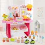 E-ROYAL SHOP E Royal Shop Pretend Play Mini Supermarket Toy Candy Sweet Shopping Cart, Pretend Play Kitchen Set Kids Toys for Boys and Girls (Home Supermarket) Ice Cream Set Toy for Kids