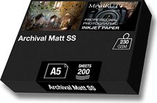 Marrutt 230gsm Archival Matt Single Sided Inkjet Photo Paper: A5-200 Sheets