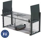 Moorland Stable Wire Cage Animal Trap 5006 Humane Live Trapping of Grey Squirrel and other Rodents - 50 x 18 x 18 cm