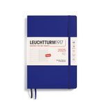 LEUCHTTURM1917 370758 Weekly Planner & Notebook Medium (A5) 2025, Softcover, Ink, English