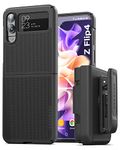 Encased DuraClip for Galaxy Z Flip 4 Belt Clip Case, Slim Phone Cover with Holster (2022 Samsung Z-Flip 4)