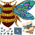 Jigsaw Puzzles for Adults XL 321 Piece (50x24.5cm) – Bumblebee Wooden Jigsaw Puzzle for Adults by The Puzzled Tree